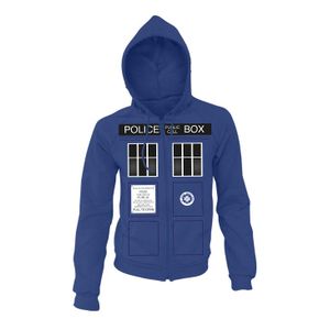 [Doctor Who: Hoodies: TARDIS Doors (Product Image)]