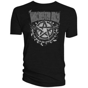 [Supernatural: T-shirt: Winchester Bros Pentagram (Product Image)]
