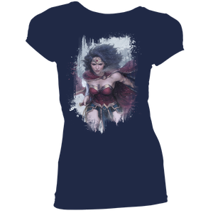 [Wonder Woman: Women's Fit T-Shirt: Wonder Woman By Artgerm (Product Image)]