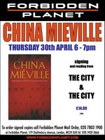 [China Mieville Signing The City & The City (Product Image)]