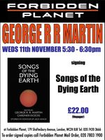 [George R R Martin Signing Songs of the Dying Earth (Product Image)]