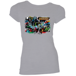 [Justice League: Women's Fit T-Shirt: Crisis On Infinite Earths By George Perez (Product Image)]