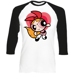 [Powerpuff Girls: Baseball T-Shirt: Blossom (Product Image)]