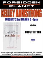 [Kelley Armstrong Signing Frostbitten (Product Image)]