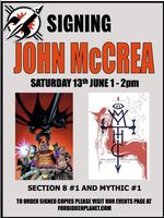 [John McCrea Signing Section 8 #1 and Mythic #1 (Product Image)]