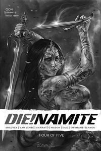 [Die!Namite #4 (Parrillo Black & White Virgin Variant) (Product Image)]