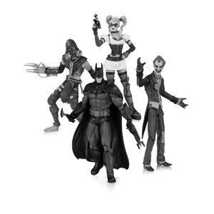 [DC: Arkham Asylum: Action Figure 4 Pack: Joker, Harley Quinn, Batman And Scarecrow (Product Image)]