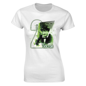 [Doctor Who: Women's Fit T-Shirt: 2nd Doctor 1966-69 (Product Image)]