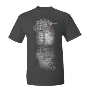 [Batman: Arkham Origins: T-Shirt: Schematics (Product Image)]