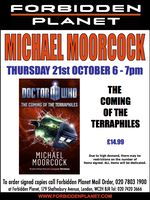[Michael Moorcock Signing The Coming of the Terraphiles (Product Image)]