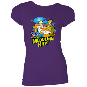 [Scooby-Doo: Women's Fit T-Shirt: Those Meddling Kids (Purple) (Product Image)]