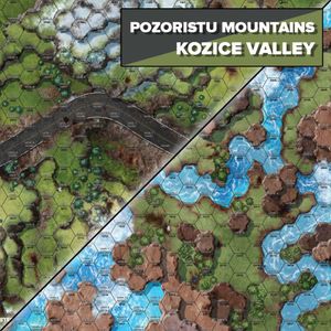 [Battletech: Battlemat: Battle Of Tukayyid: Pozoristu Mountains/Kozice Valley (Product Image)]