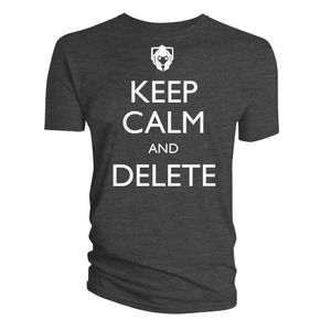 [Doctor Who: T-Shirts: Keep Calm And Delete (Product Image)]