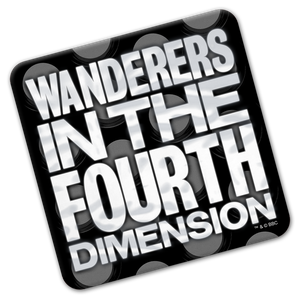 [Doctor Who: The 60th Anniversary Diamond Collection: Quote Coaster: Wanderers In The Fourth Dimension (Product Image)]