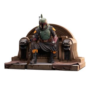 [Star Wars: The Mandalorian: Premier Collection Statue: Boba Fett On Throne (Product Image)]