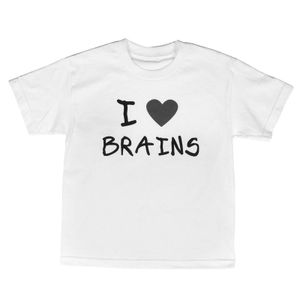 [Plants vs. Zombies: Children's T-Shirt: I Heart Brains (Product Image)]