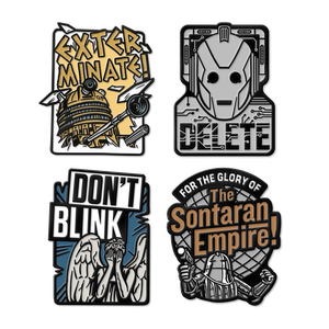 [Doctor Who: Flashback Collection: Enamel Pin Badge Set: Monsters (Product Image)]