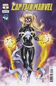 [Captain Marvel #8 (Sergio Davila Black Costume Variant) (Product Image)]