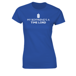 [Doctor Who: Women's Fit T-Shirt: My Boyfriend's A Time Lord (Product Image)]