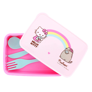 [Hello Kitty X Pusheen: Lunchbox With Cutlery (Product Image)]