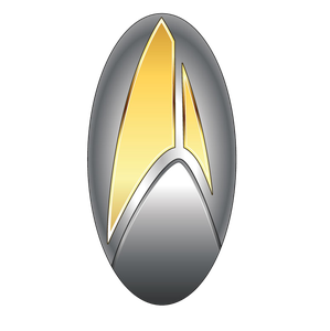 [Star Trek: Discovery: 32nd Century Federation Comms & Transporter Badge (Product Image)]