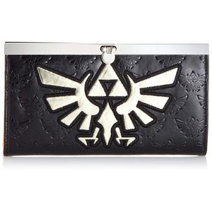 [Legend Of Zelda: Skyward Sword: Embossed Lock Wallet: Black With Wingcrest (Product Image)]