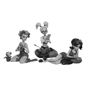 [DC: Designer Collectible Statues: Sleepover Sirens (Product Image)]