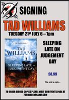 [Tad Williams Signing Sleeping Late on Judgement Day (Product Image)]