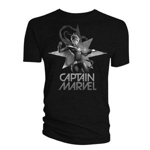 [Marvel: T-Shirt: Captain Marvel Cosmic Star (Product Image)]