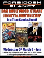 [Dan Boultwood, Stuart Jennett and Martin Stiff in a Titan Comics Event (Product Image)]