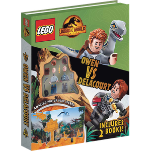 [LEGO: Jurassic World: Owen Vs. Delacourt: With Owen & Delacourt LEGO Minifigures (Hardcover) (Product Image)]