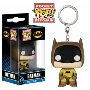 [DC: Batman 75th Anniversary: Pop! Vinyl Keychains: Yellow Batman (Product Image)]