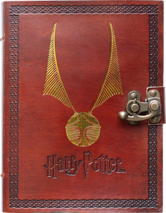 [Harry Potter: Handmade Leather Notebook: Golden Snitch (Product Image)]