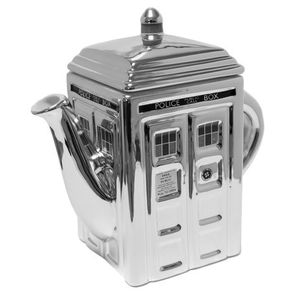 [Doctor Who: Teapot: Silver TARDIS (Product Image)]