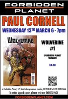 [Paul Cornell Signing Wolverine 1 (Product Image)]