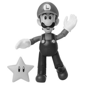 [World Of Nintendo: Action Figure: Luigi With Super Star (Product Image)]