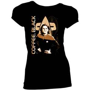 [Star Trek: Voyager: Women's Fit T-Shirt: Coffee, Black (Product Image)]
