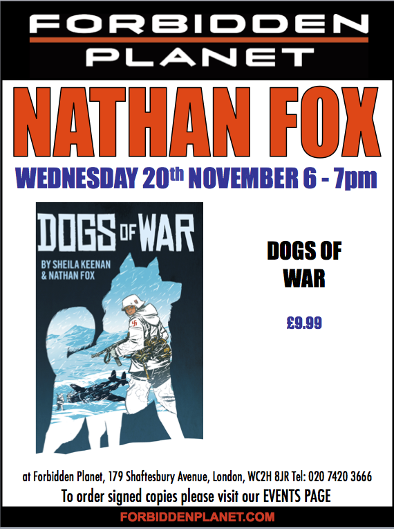 Nathan Fox Signing Dogs of War