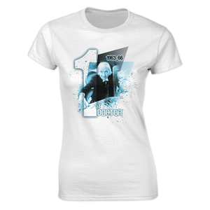[Doctor Who: Women's Fit T-Shirt: 1st Doctor 1963-66 (Product Image)]