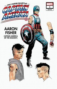 [United States: Captain America #1 (Bazaldua Design Variant) (Product Image)]