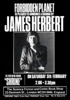 [James Herbert signing Shrine (Product Image)]
