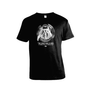 [Doctor Who: T-Shirts: The Spaceman Is Here (Black) (Product Image)]