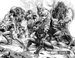 [Marvel Legacy (1000 Copy Deodato Wraparound B&W Variant) (Product Image)]