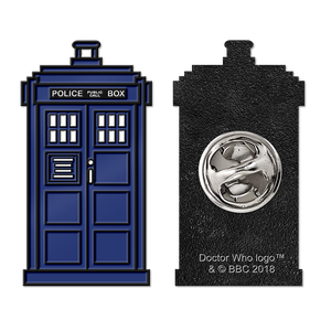 [Doctor Who: Flashback Collection: Enamel Pin Badge: Eighth Doctor's TARDIS (Product Image)]