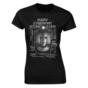 [Doctor Who: 60th Anniversary Diamond Collection: Women's Fit T-Shirt: Every Cyberman Story Ever!  (Product Image)]