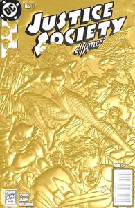 [Justice Society Of America #1 (Cover C Joe Quinones 90s Cover Month Foil Multi-Level Embossed Card Stock Variant) (Product Image)]