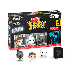 [Star Wars: The Empire Strikes Back: Bitty Pop! Vinyl Figure 4-Pack: Princess Leia, Snowtrooper, Boba Fett & Mystery Figure (Product Image)]