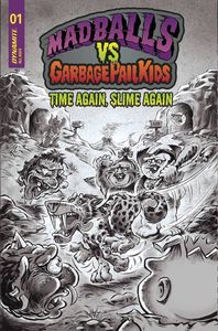 [Madballs Vs. Garbage Pail Kids: Time Again, Slime Again #1 (Cover F Crosby Black & White Variant) (Product Image)]