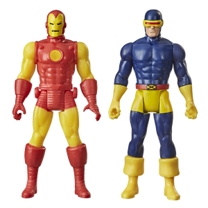 [Marvel Legends Retro Action Figure 2 Pack: Cyclops & Iron Man (Product Image)]