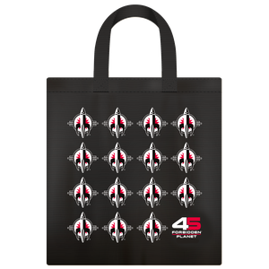 [Forbidden Planet: 45th Anniversary: Black Canvas Tote Bag (Product Image)]
